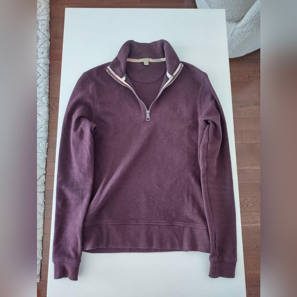 Authentic Burberry 1/4 zip sweater - Picture 2 of 8